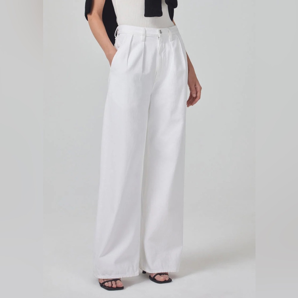 Maritzy Pleated Jean in Prism, Size 27